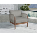 Meridian Maui Grey Water Resistant Fabric Outdoor Patio Chair IMAGE 2