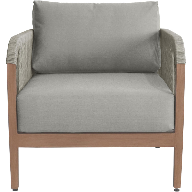 Meridian Maui Grey Water Resistant Fabric Outdoor Patio Chair IMAGE 3