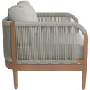 Meridian Maui Grey Water Resistant Fabric Outdoor Patio Chair IMAGE 5