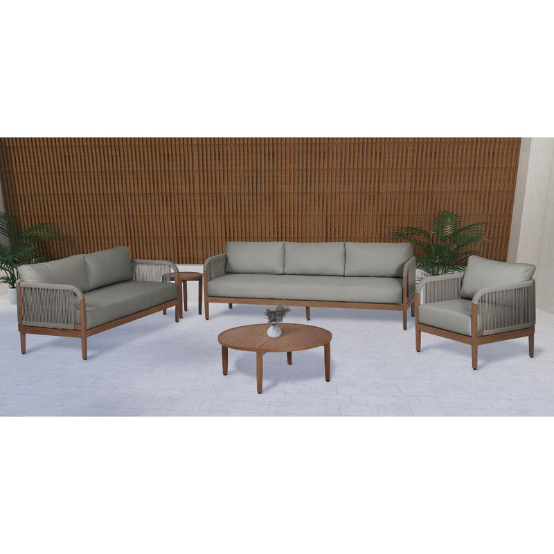 Meridian Maui Grey Water Resistant Fabric Outdoor Patio Chair IMAGE 7