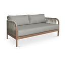 Meridian Maui Grey Water Resistant Fabric Outdoor Patio Loveseat IMAGE 1