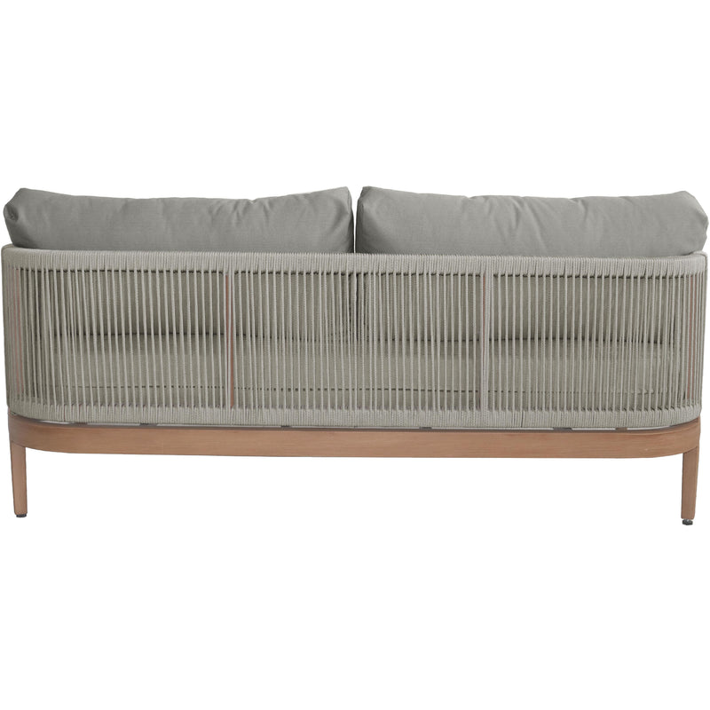 Meridian Maui Grey Water Resistant Fabric Outdoor Patio Loveseat IMAGE 4