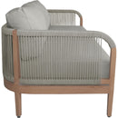 Meridian Maui Grey Water Resistant Fabric Outdoor Patio Loveseat IMAGE 5