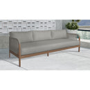Meridian Maui Grey Water Resistant Fabric Outdoor Patio Sofa IMAGE 2