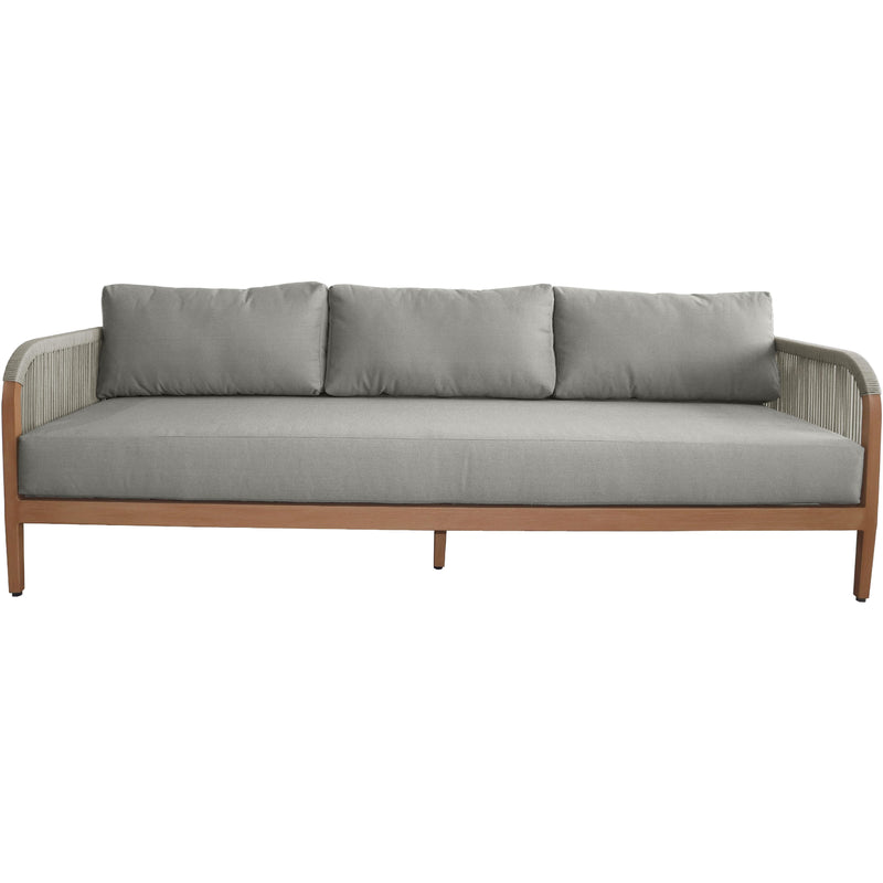 Meridian Maui Grey Water Resistant Fabric Outdoor Patio Sofa IMAGE 3