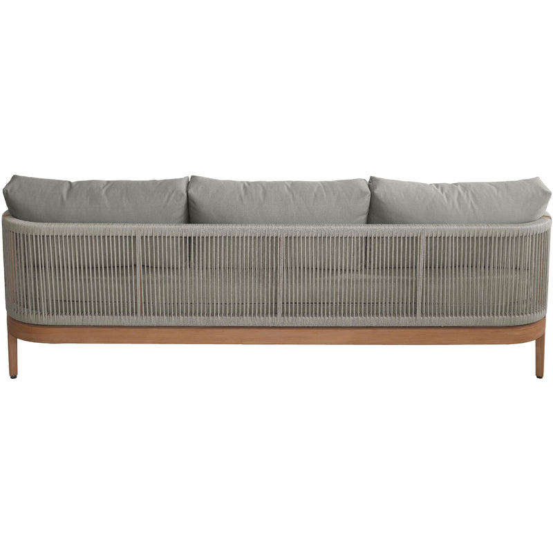Meridian Maui Grey Water Resistant Fabric Outdoor Patio Sofa IMAGE 4