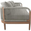 Meridian Maui Grey Water Resistant Fabric Outdoor Patio Sofa IMAGE 5