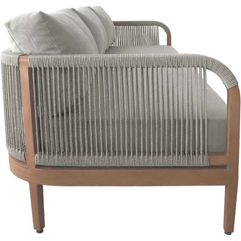 Meridian Maui Grey Water Resistant Fabric Outdoor Patio Sofa IMAGE 5