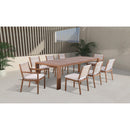 Meridian Maui Natural Outdoor Patio Dining Table IMAGE 3