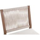 Meridian Maui Cream Water Resistant Fabric Outdoor Patio Dining Side Chair IMAGE 7