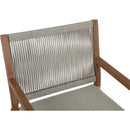 Meridian Maui Grey Water Resistant Fabric Outdoor Patio Dining Arm Chair IMAGE 7