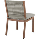 Meridian Maui Grey Water Resistant Fabric Outdoor Patio Dining Side Chair IMAGE 5