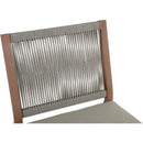 Meridian Maui Grey Water Resistant Fabric Outdoor Patio Dining Side Chair IMAGE 7