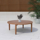 Meridian Maui Natural Outdoor Patio Coffee Table IMAGE 2