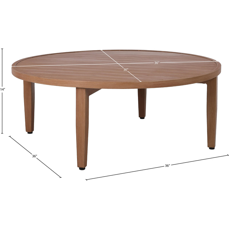 Meridian Maui Natural Outdoor Patio Coffee Table IMAGE 7