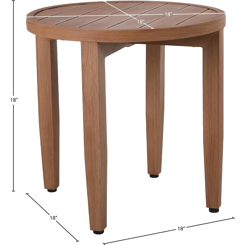Meridian Maui Natural Outdoor Patio End Table IMAGE 7