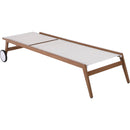 Meridian Maui Cream Water Resistant Fabric Outdoor Patio Lounger IMAGE 10