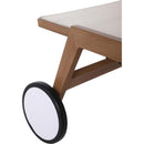 Meridian Maui Cream Water Resistant Fabric Outdoor Patio Lounger IMAGE 18