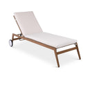 Meridian Maui Cream Water Resistant Fabric Outdoor Patio Lounger IMAGE 1