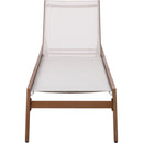 Meridian Maui Cream Water Resistant Fabric Outdoor Patio Lounger IMAGE 6