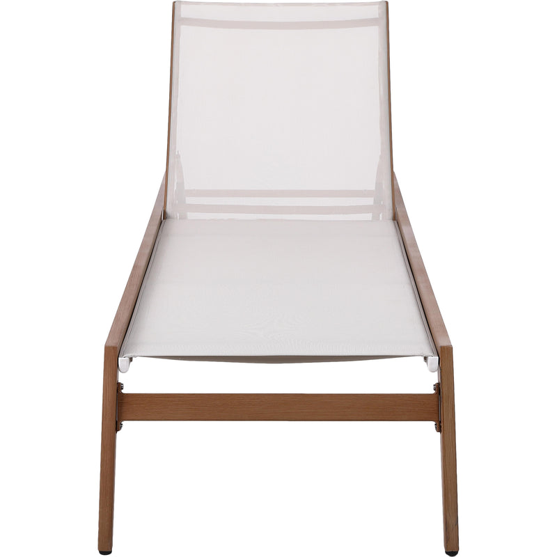 Meridian Maui Cream Water Resistant Fabric Outdoor Patio Lounger IMAGE 6