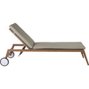 Meridian Maui Grey Water Resistant Fabric Outdoor Patio Lounger IMAGE 11