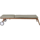 Meridian Maui Grey Water Resistant Fabric Outdoor Patio Lounger IMAGE 13