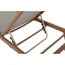 Meridian Maui Grey Water Resistant Fabric Outdoor Patio Lounger IMAGE 15