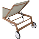 Meridian Maui Grey Water Resistant Fabric Outdoor Patio Lounger IMAGE 16