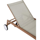 Meridian Maui Grey Water Resistant Fabric Outdoor Patio Lounger IMAGE 17