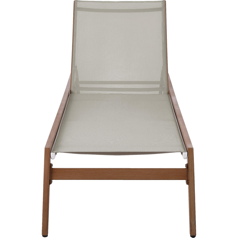 Meridian Maui Grey Water Resistant Fabric Outdoor Patio Lounger IMAGE 6
