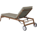 Meridian Maui Grey Water Resistant Fabric Outdoor Patio Lounger IMAGE 7