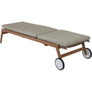 Meridian Maui Grey Water Resistant Fabric Outdoor Patio Lounger IMAGE 9