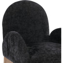 Meridian Waldorf Black Chenille Fabric Dining Chair IMAGE 6