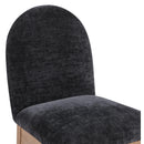 Meridian Waldorf Black Chenille Fabric Dining Chair IMAGE 6