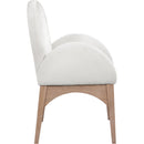 Meridian Waldorf Cream Chenille Fabric Dining Chair IMAGE 5