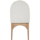 Meridian Waldorf Cream Chenille Fabric Dining Chair IMAGE 2