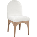 Meridian Waldorf Cream Chenille Fabric Dining Chair IMAGE 3