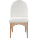 Meridian Waldorf Cream Chenille Fabric Dining Chair IMAGE 4