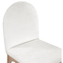 Meridian Waldorf Cream Chenille Fabric Dining Chair IMAGE 6