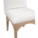 Meridian Waldorf Cream Chenille Fabric Dining Chair IMAGE 7