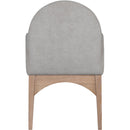 Meridian Waldorf Grey Chenille Fabric Dining Chair IMAGE 2