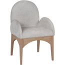 Meridian Waldorf Grey Chenille Fabric Dining Chair IMAGE 3