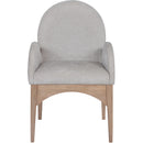 Meridian Waldorf Grey Chenille Fabric Dining Chair IMAGE 4