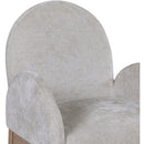 Meridian Waldorf Grey Chenille Fabric Dining Chair IMAGE 6