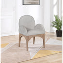 Meridian Waldorf Grey Chenille Fabric Dining Chair IMAGE 8