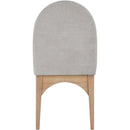 Meridian Waldorf Grey Chenille Fabric Dining Chair IMAGE 2