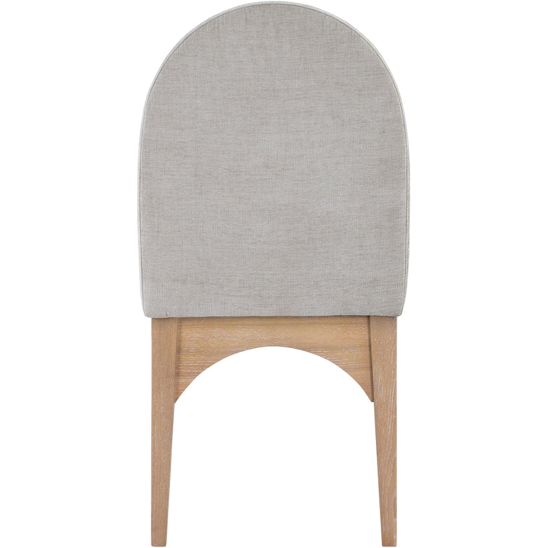 Meridian Waldorf Grey Chenille Fabric Dining Chair IMAGE 2