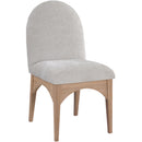 Meridian Waldorf Grey Chenille Fabric Dining Chair IMAGE 3