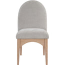 Meridian Waldorf Grey Chenille Fabric Dining Chair IMAGE 4